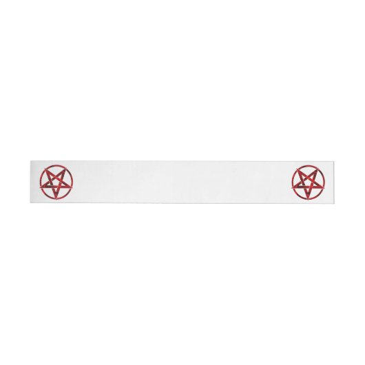Rode Duivel Pentagram Adreslabel Wikkel (Individueel)