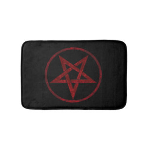 Rode Duivel Pentagram Badmat