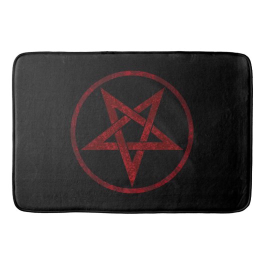 Rode Duivel Pentagram Badmat (Voorkant)