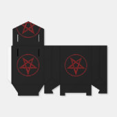 Rode Duivel Pentagram Bedankdoosjes (Uitgevouwen)