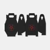 Rode Duivel Pentagram Bedankdoosjes (Uitgevouwen)