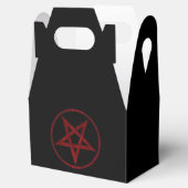 Rode Duivel Pentagram Bedankdoosjes (Geopend)