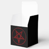 Rode Duivel Pentagram Bedankdoosjes (Geopend)