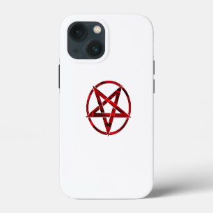 Rode Duivel Pentagram iPhone 13 Mini Hoesje