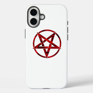 Rode Duivel Pentagram iPhone 16 Plus Hoesje