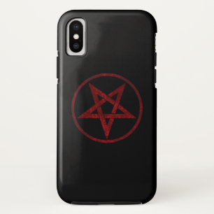 Rode Duivel Pentagram iPhone XS Hoesje