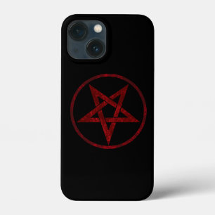 Rode Duivel Pentagram iPhone 13 Mini Hoesje