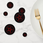Rode Duivel Pentagram Confetti (Groep)