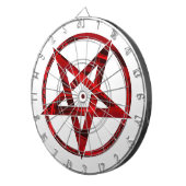 Rode Duivel Pentagram Dartbord (Voorkant Rechts)