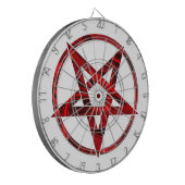 Rode Duivel Pentagram Dartbord (Voorkant Links)