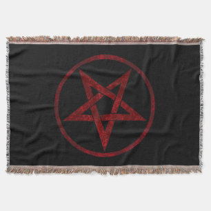 Rode Duivel Pentagram Deken