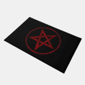 Rode Duivel Pentagram Deurmat (Schuin)