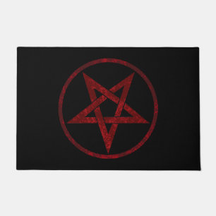 Rode Duivel Pentagram Deurmat