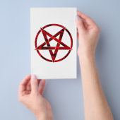 Rode Duivel Pentagram Flyer (Hand)
