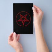 Rode Duivel Pentagram Flyer (Hand)