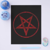 Rode Duivel Pentagram Flyer (Enkel)