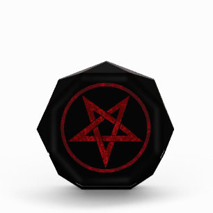 Rode Duivel Pentagram Fotoblokken