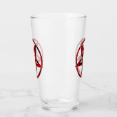 Rode Duivel Pentagram Glas (Links)