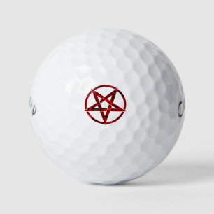 Rode Duivel Pentagram Golfballen