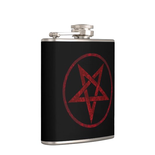 Rode Duivel Pentagram Heupfles (Rechts)