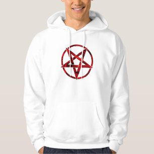 Rode Duivel Pentagram Hoodie
