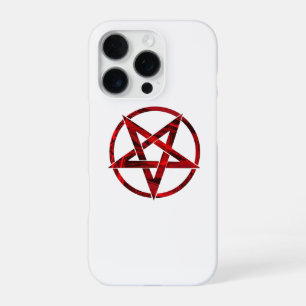 Rode Duivel Pentagram iPhone 16 Pro Hoesje