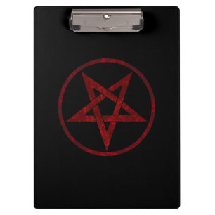 Rode Duivel Pentagram Klembord