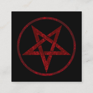 Rode Duivel Pentagram Kortingskaartje