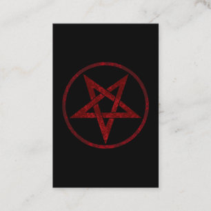 Rode Duivel Pentagram Kortingskaartje