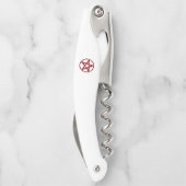 Rode Duivel Pentagram Kurkentrekker (Achterkant)