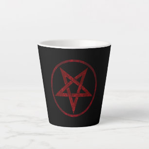 Rode Duivel Pentagram Latte Mok