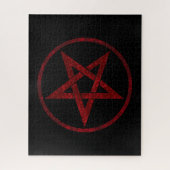 Rode Duivel Pentagram Legpuzzel (Verticaal)