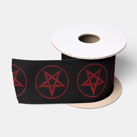 Rode Duivel Pentagram Lint (Spoel)