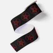 Rode Duivel Pentagram Lint (Achterkant)