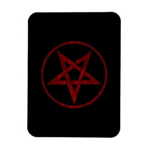 Rode Duivel Pentagram Magneet