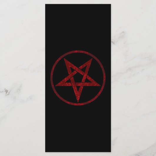 Rode Duivel Pentagram Menu (Voorkant)