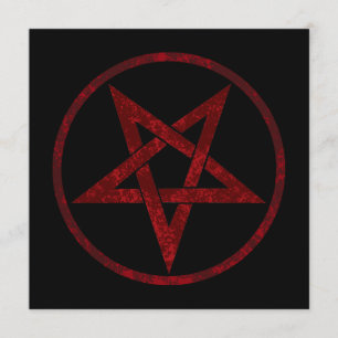 Rode Duivel Pentagram Menu