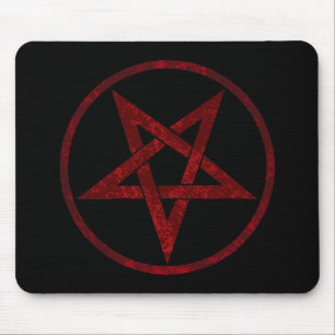 Rode Duivel Pentagram Muismat