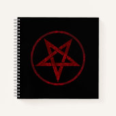 Rode Duivel Pentagram Notitieboek (Voorkant)