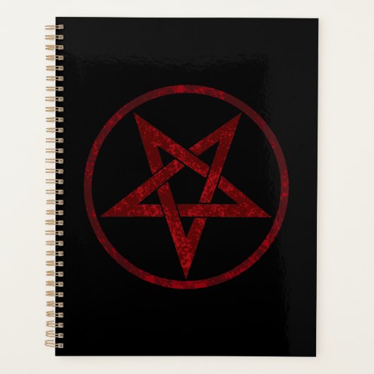 Rode Duivel Pentagram Planner (Voorkant)
