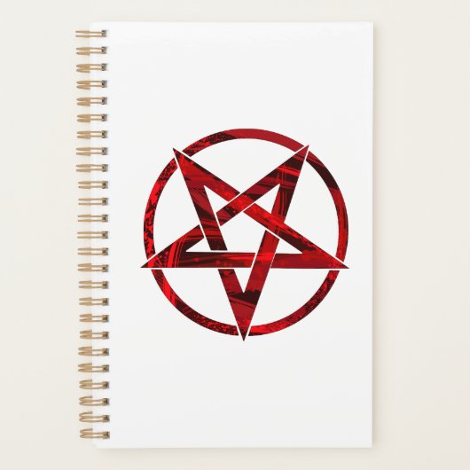 Rode Duivel Pentagram Planner (Voorkant)