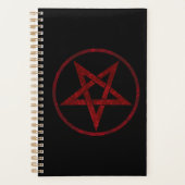 Rode Duivel Pentagram Planner (Voorkant)