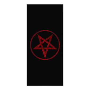 Rode Duivel Pentagram Reclamekaart