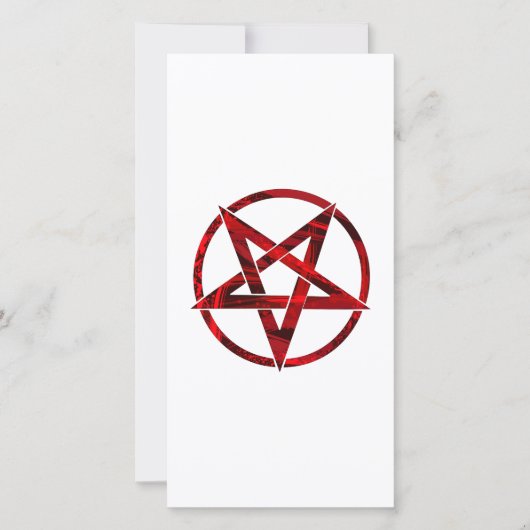 Rode Duivel Pentagram Save The Date (Voorkant)
