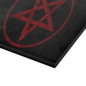 Rode Duivel Pentagram Snijplank (Hoek)