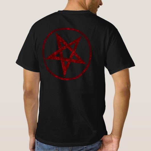 Rode Duivel Pentagram T-shirt (Achterkant)