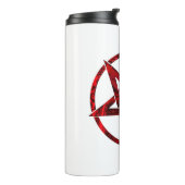 Rode Duivel Pentagram Thermosbeker (Gedraaid links)