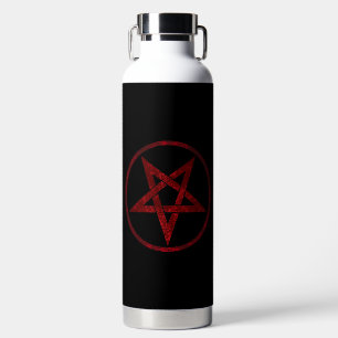 Rode Duivel Pentagram Waterfles