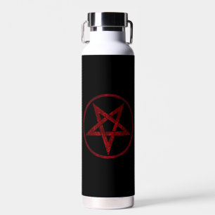 Rode Duivel Pentagram Waterfles