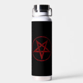 Rode Duivel Pentagram Waterfles (Achterkant)